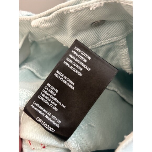 Urban Outfitters BDG Kate Baggy Jean Women’s 27 Light Blue Cargo High Waist - Picture 8 of 8